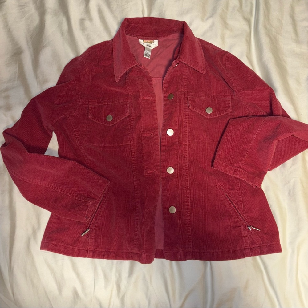 Talbots Red Corduroy Jacket